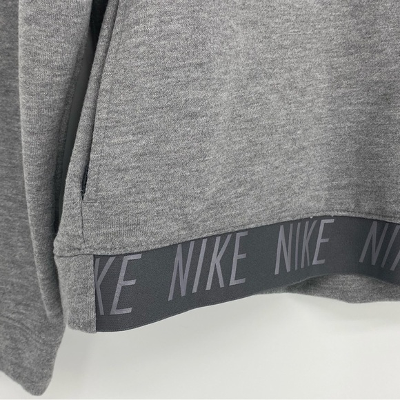 NIKE dri fit gray athletic athleisure sweatshirt with pockets womens size medium - Picture 3 of 10